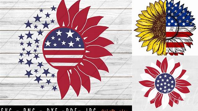 13+ American Flag Sunflower Svg Free