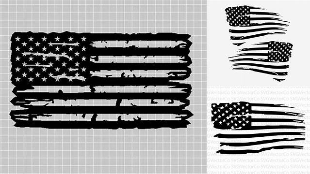 20+ Worn American Flag Svg