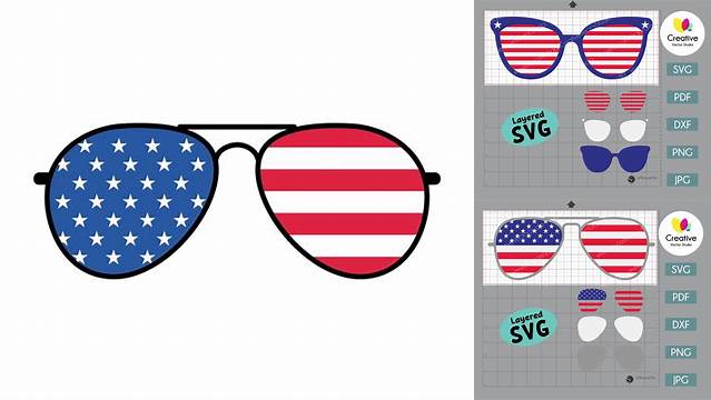 22+ American Flag Sunglasses Svg