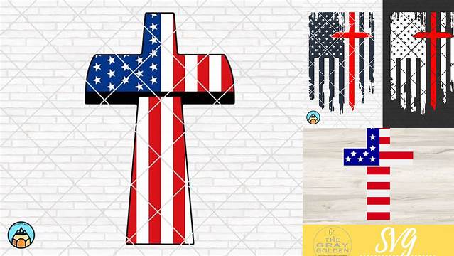 34+ American Flag Cross Svg