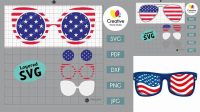 36+ American Flag Glasses Svg