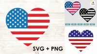 45+ Heart American Flag Svg