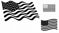 46+ American Flag Outline Svg