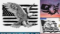 48+ American Flag Eagle Svg