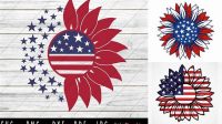 66+ American Flag Sunflower Svg