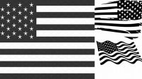 68+ American Flag Svg Black And White