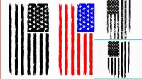 69+ Distress American Flag Svg