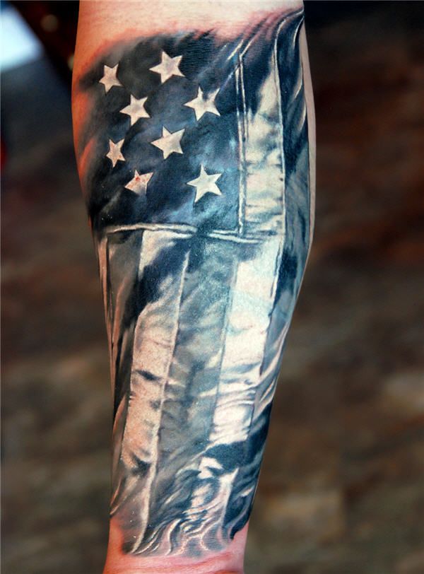 American Flag Tattoo Ideas For Guys