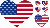 8+ American Flag Heart Svg