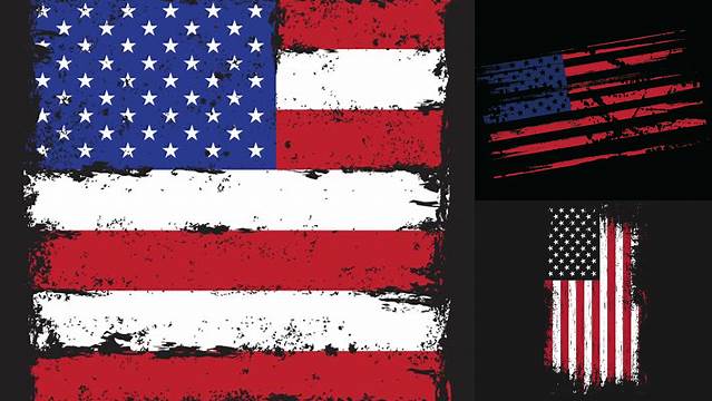 97+ Grunge American Flag Svg