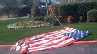 If American Flag Touches The Ground