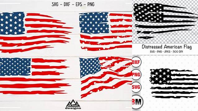 Distressed American Flag SVG Cut File | Kelly Lollar Designs