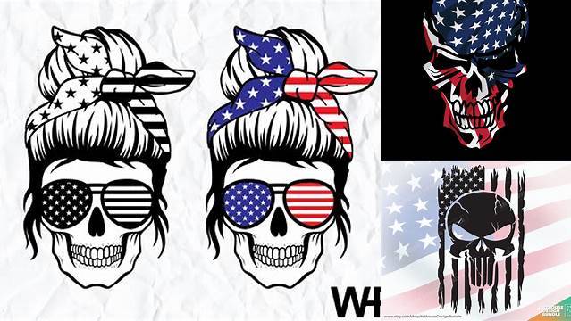American Flag Skull Svg Graphic by wanchana365 · Creative Fabrica