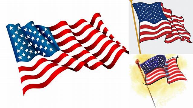 Flag of the United States Clip art - Vector hand-painted American flag