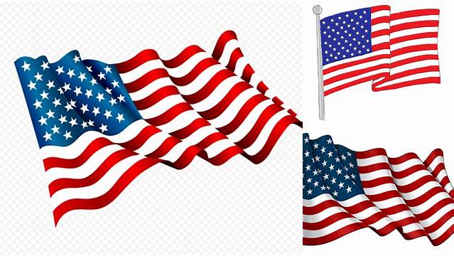 Drawn American Flag Transparent Background - Waving American Flag