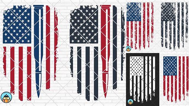 Distressed American Flag SVG | HotSVG.com