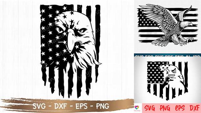 Eagle through Flag svg Eagle svg american flag svg Cut File | Etsy