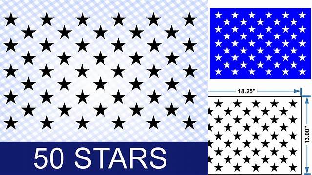 50 US Flag Stars Svg 50 Star Svg 50 Star Union 50 Stars 50 | Etsy