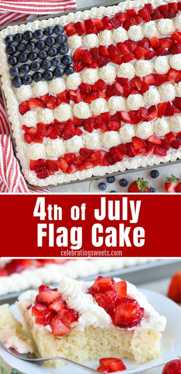 Easy American Flag Cake