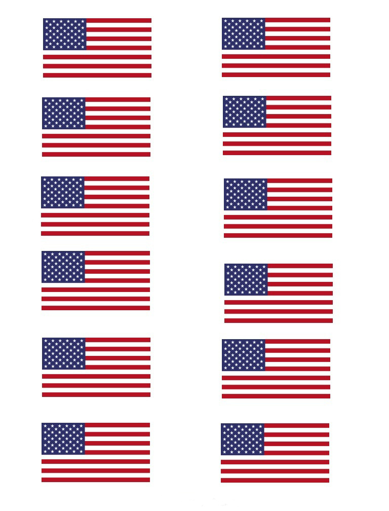 American Flag Toothpick Printable