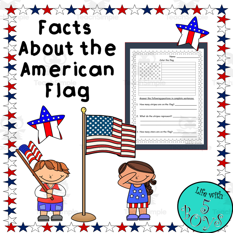 American Flag Facts For 2nd Grade