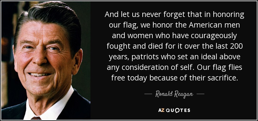 American Flag Quotes Ronald Reagan