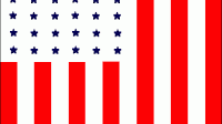 Vertical Stripe American Flag