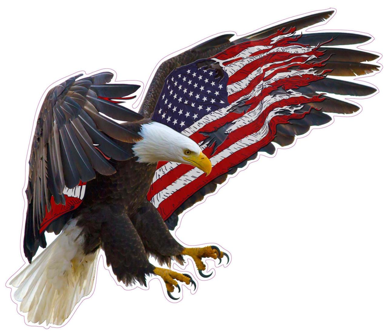 Evolution Of Easy Eagle With American Flag