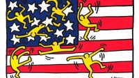 Keith Haring American Flag