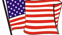 Cartoon American Flag